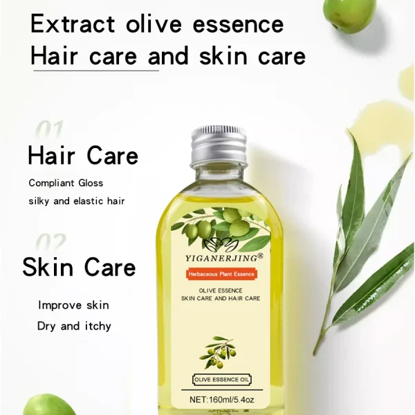 1/2/3Pcs YIGANERJING Natural Olive Oil Care Hair Skin Essential oil Improve Hair Repair Care Nourishing Facial Oil 160ML - Image 2