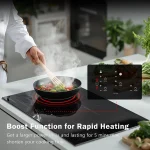 9000W Built-in Induction Cooktop 4 Burners-Touch Control Smart Cooking Timer&Child Lock Power Boost Electric Stove 110V - Image 2