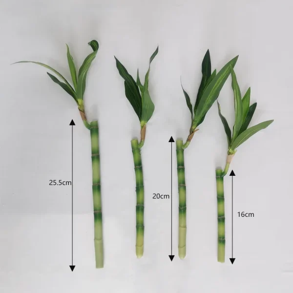 New 40cm rFtificial Lucky Bamboo Succulent Fake Plant Flower Green Potted Garden Outdoor Dining Table Fish Tank Home Decoration - Image 3