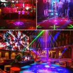 MINI 32 Patterns RG Laser Projector Party Light DJ Dance Disco Bar Family Christmas Effect Stage Lamp Show Y11 - Image 5