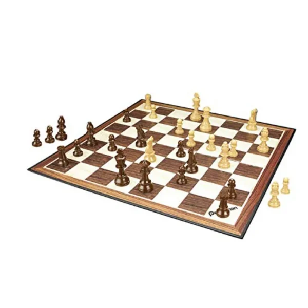 Family Classics Chess with Folding Board and Full Size Chess Pieces Ideal for Travel Home and Outdoor Games Durable Design with - Image 3