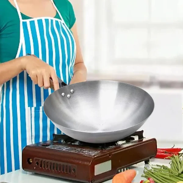 Frying Pan Non Stick Skillet Multifunctional Cookware Home Use Food Stalls Portable Omelette Pan Wok Pan Cooking Pan - Image 5
