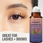 Winter Organic Castor Oil & Rose Quartz Roller - Cold-Pressed, Hexane-Free for Hair & Skin Care, Third-Party Tested - Image 2