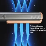 Profesional Styling Custom 2 in 1 Hair Straightener LCD Display Wide Plate for Hair Salon Curling - Image 3