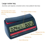 Chess Clock Professional Chess Digital Timer Multipurpose Chess Competition Game Stopwatch with Basic Bonus Count Up Down Timer - Image 2