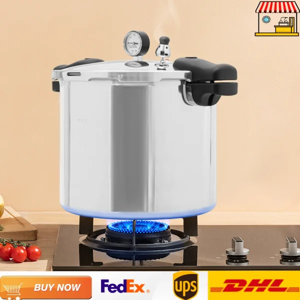 90Kpa 32cm Aluminum Alloy Explosion-Proof Pressure Cooker | Modern Pressure Pot with Lid | 22L/23Qt Kitchen Cooking Appliance - Image 2