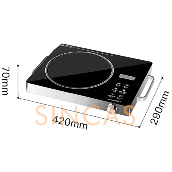 110V-220V High-power 2200W Electric Ceramic Stove Intelligent Induction Cooker Electromagnetic Stove Adjustable Temperature - Image 3