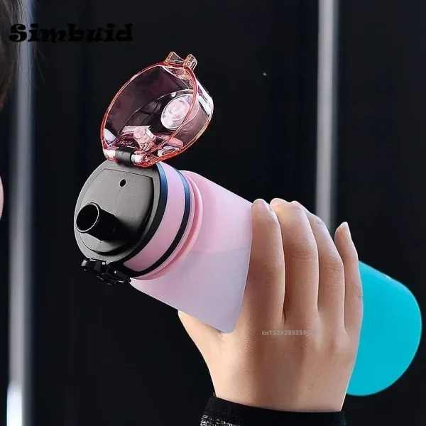 1 Liter Large Capacity Sports Water Bottle Leak Proof Colorful Plastic Cup Drinking Outdoor Travel Portable Gym Fitness Jugs - Image 3