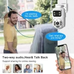 1080P IP Camera Dual Lens WIFI Dual Screen 720P Motion Detection Outdoor CCTV Security Protection Video Surveillance Hopeway APP - Image 5