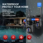 GEYUNE 35MP WiFi IP Camera 4 Screens 7 Lens 10X Zoom Outdoor Wireless PTZ Security Cam Auto Tracking CCTV Surveillance Camera - Image 3