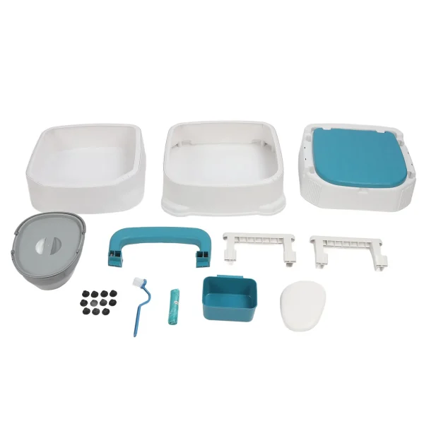 Adult Commode Commode Commode Toilet Commode for Adults Anti Slip Soft Padded High Load Capacity Commode Toilet with Garbage Bag - Image 3