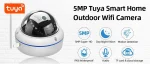 Outdoor Waterproof Tuya Smart Home Surveillance IP Camera WIFI Audio 5MP Wireless CCTV Dome Camera Smart Life APP Multi Users - Image 5