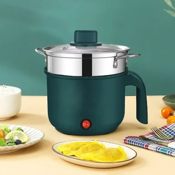 Mini Electric Rice Cooker Non-Stick Single/Double Layer Multifunction Cooking Machine Hot Pot for Home Use - Image 4