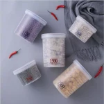 760ml Airtight Leakproof Cereal Dry Food Storage Container Transparent Polypropylene Plastic Waterproof Safe for Family