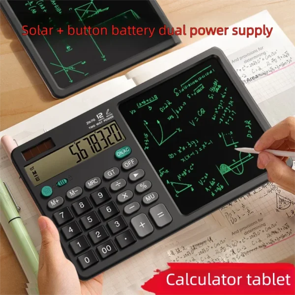 New Desktop Calculator Financial Accounting School Office Writing Draft Memo Handwriting Board - Image 2