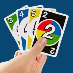 Mattel UNO DOS Family Multiplayer Card Game Entertainment High Fun Poker Party Games Playing Cards UNO Kids Toys