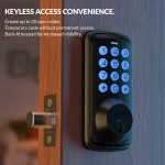 ZOMOSS Smart Keypad Door Lock,Digital Code Keyless Entry With Anti-Peeking Password, Auto Lock, And Easy Installation - Image 2
