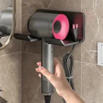 Hair Dryer Holder Bathroom Hair Straightener Stand Nail Free Shelves for Wall Room Bathroom Storage Rack Shelf Wall-mounted Home - Image 3