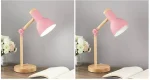Creative Nordic Table Lamp Wooden Art LED Turn Head Simple Bedside Desk Light/Eye Protection Reading&Bedroom Study Lamp - Image 5