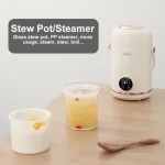1L Rice Cooker Mini Portable Electric Cooker Ceramic Glazed Liner Multifunctional Electric Hot Pot 220V Home Kitchen Appliances - Image 3