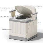 Bedside Commode Toilet Maternity Toilet Foldable Bedside Commode Fall Odor Proof Portable Toilet Bedside Commode Chair for Adult - Image 3