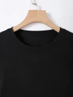 Solid Color Women Cotton T-shirts Running Short T Shirt Yoga Fitness Crop Top Comfortable Fashion Tee Clothing Summer Tops - Image 5