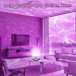 Rotating Water Ripple Table Lamp USB Aurora Night Light Remote Control 16 Colors Change Ocean Wave Cube Desk Light Bedroom Decor - Image 5
