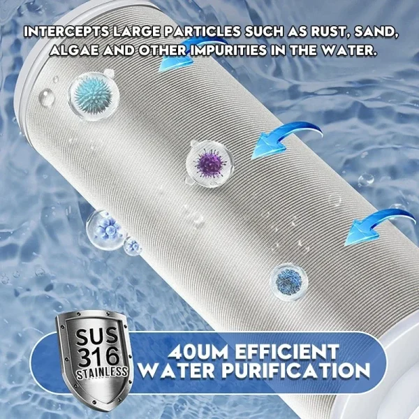 316 Stainless Steel Universal Household Tap Inlet Front Filter Anti-Scale for Clean Drinking Water, Shower, Washing Machine - Image 4