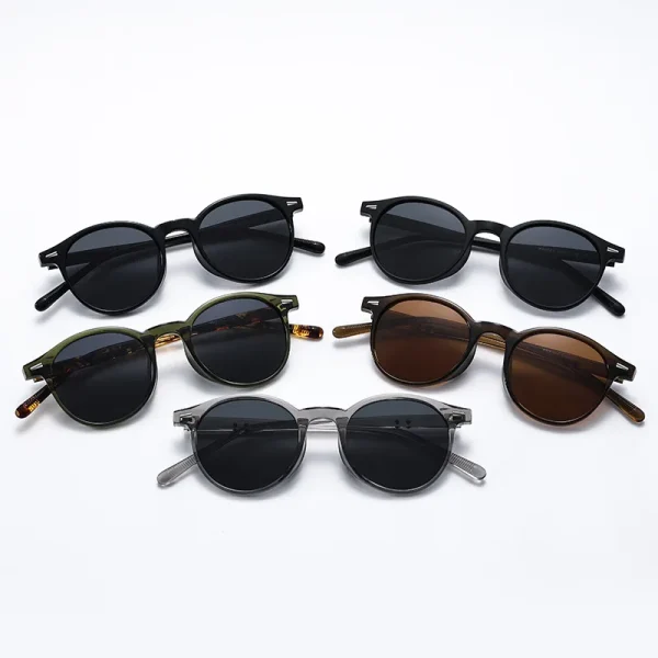 Vintage Round Sunglasses for  Men Circular Sun Glasses Female Oval Eyewear Oculos De Sol for Male Female Eyeglasses - Image 2