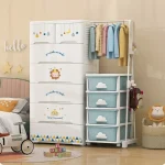 Baby Dressers Closet Organizer Cupboard Home Clothes Plastic Wardrobe Storage Bedroom Placard Living Room Cabinets