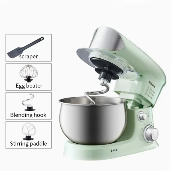 New 2025 Kangjia Chef Machine Home Multifunctional and Noodle Kneading Machine Fully Automatic Egg Beater Mixer 3L Introduction - Image 4