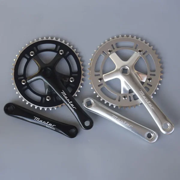 Fixie Bike Retro Bicycle Single Speed Chainwheel 46T 130BCD Crank 170mm Aluminum Alloy Fixed Gear Bike Crankset Fit For 103mm BB - Image 2