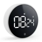 Magnetic Digital Kitchen Timer LED High-definition Display Rotating Timer Learning Cooking Fitness Countdown Stopwatch for Kids