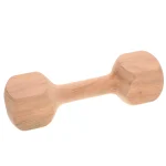 Kids Dumbbells Wooden Baby Weights for Early Fitness Fun Design Promotes Balance Strength Control Home Kindergarten - Image 3