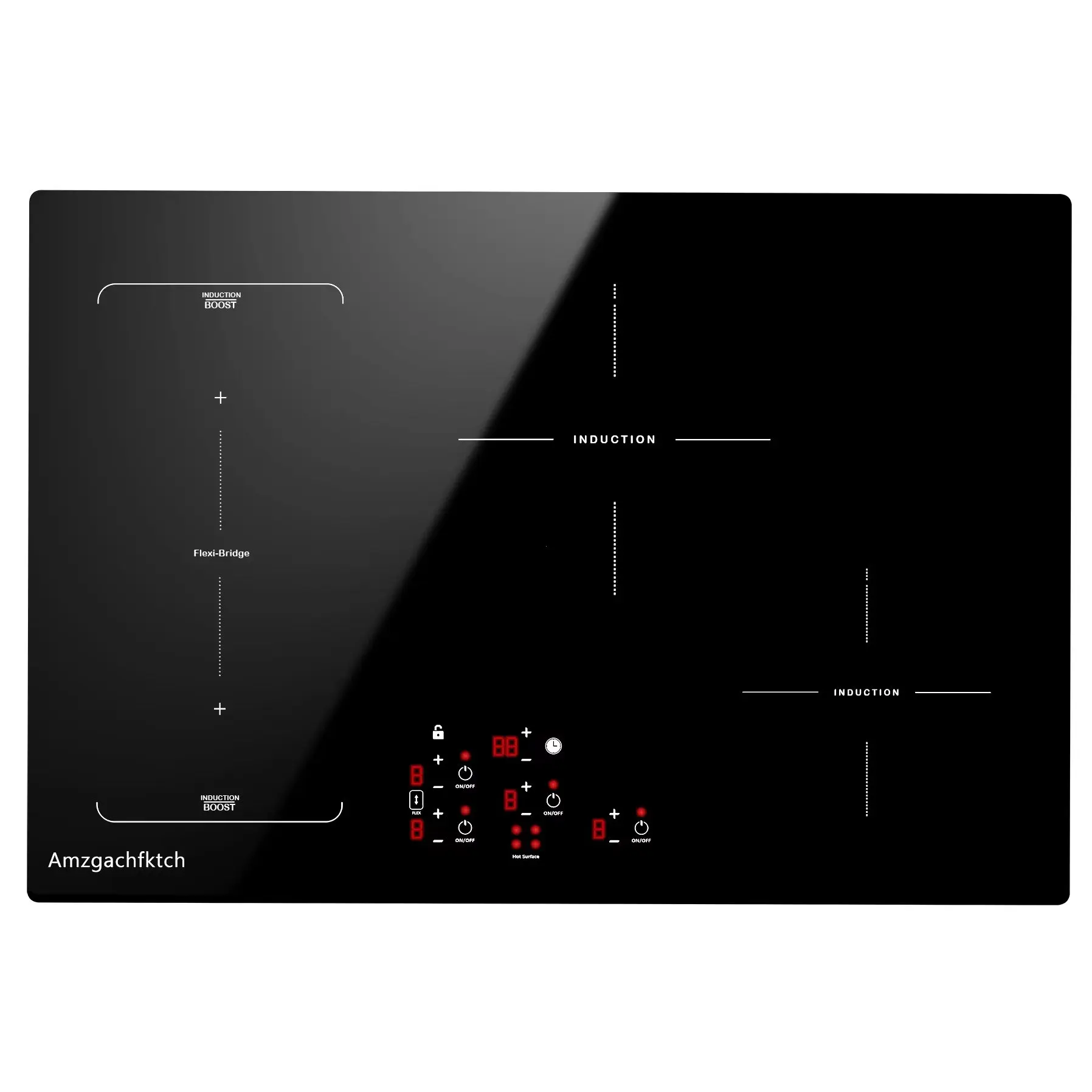 kf-Sed17d8306bc4462b943cdad0b7be3ef9B 9000W Built-in Induction Cooktop 4 Burners-Touch Control Smart Cooking Timer&Child Lock Power Boost Electric Stove 110V - Image 1