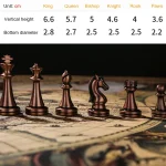 Medieval Chess Set with Chessboard Gold Silver Bronze Chess Pieces Magnetic Board Game for Paren-child Interaction - Image 2