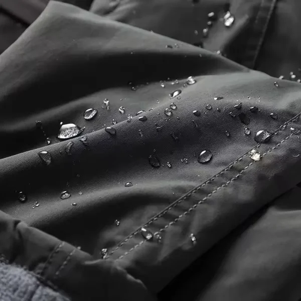 New Winter Waterproof Tooling Pants Thick Warm Fleece Cargo Pants Men Outdoor Multi-pocket Loose Straight Workwear Long cargo pants for men - Image 3