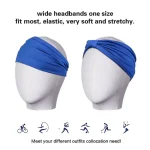 Head Band Women Hair Accessories Solid Wide Headband Bowknot Turbans Wash Face Make-up Hair Band Sports Running Yoga Headbands - Image 3