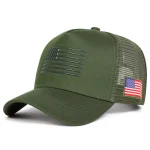 Unisex American Flag Embroidery Baseball Net Caps Spring and Summer Outdoor Adjustable Casual Hats Sunscreen Hat Sports Cap - Image 3