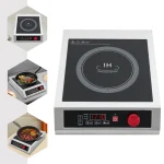 Y14 3500W Stainless Steel Induction Cooktop,110V Black Electric Induction Burner Tabletop 43*35*9cm for Commercial Places