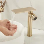Bathroom Waterfall Basin Sink Faucet Black Faucets Brass Bath Faucet Hot&Cold Water Mixer Vanity Tap Deck Mounted Washbasin tap - Image 3