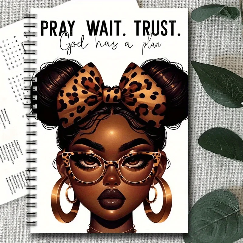 kf-Sf57e3067fcaa4a3387abc20a0a26f36ds Christian Prayer Spiral Notebook. Inspirational diary & planner, a perfect gift for female friends. - Image 1