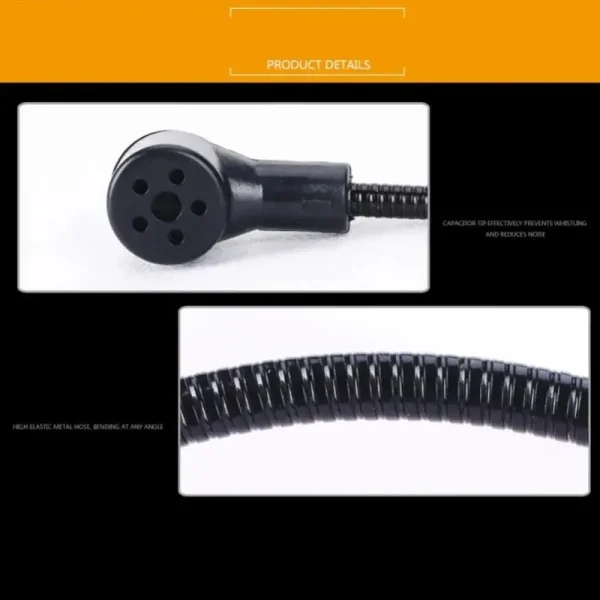 Head-mounted Wired Microphone New 3.5mm Plug Flexible Speech Headset Mic Portable Interview Speech Headset Microphone - Image 4