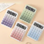 Gradation Candy Portable Calculators Large Display Mechanical Dot Keyboard Back To School Supplies Students/Finance Stationery - Image 2