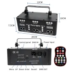 HCWE 21 LENS DJ Disco Beam Patterns Stage Laser Light Projector Party Lights UV LED Strobe Sound Party Holiday Wedding Articles - Image 2