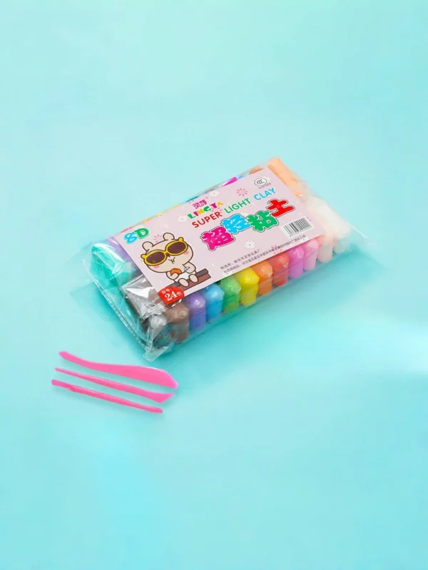 Ultra-Light Clay Non-Toxic Safe and Odorless Plasticine Refill 12 Colors 24 Colors 36 Colors Handmade DIY Material Tools Clay Space Color Mud Toy Set - Image 3