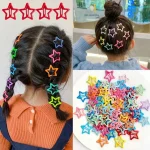 20pcs Colorful Star BB Hair Clips Adorable Hair Decoration for Girls and Kids Lovely Barrettes Hair Clips