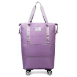 Oxford cloth large capacity travel bag Dry wet separation storage business travel luggage bag Detachable universal wheel - Image 2