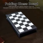 Folding Magnetic Chess 19.5*19.5cm Portable Chess Board International Chess Game Gift for Adult Kids Beginner - Image 2