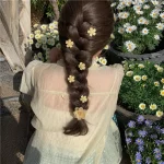 5PCS Sweet Sakura Baby Hairpins Kids Hair Clips Lovely Children Headwear Princess Barrette Girls Hair Accessories - Image 2